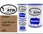 Preview: Nissan, Light Brown Metallic, 842: 500ml Lackdose + 500ml Klarlack + 250ml Härter - Set, von ATW Autoteile West.